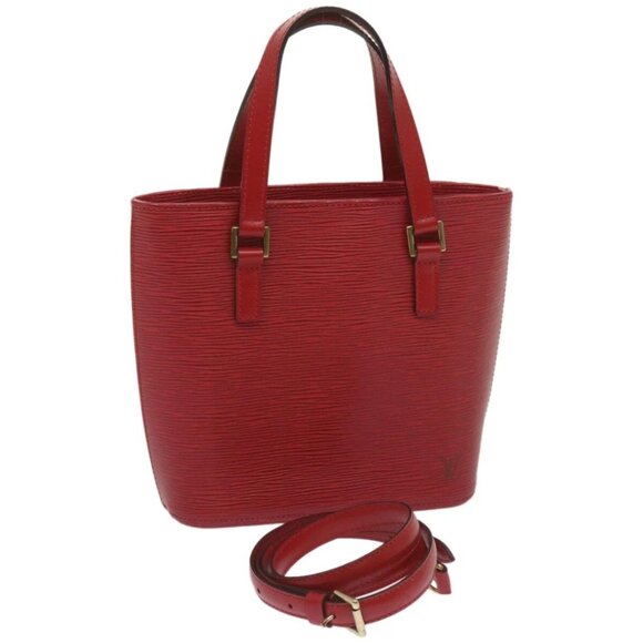 LOUIS VUITTON Epi Vavin PM Tote Bag SPO 2way Red LV Auth 66533SAV - Picture 1 of 16
